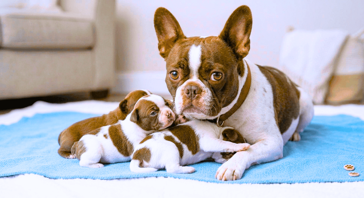 French Bulldogs give birth via C-section healthy puppies